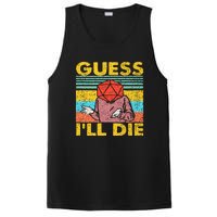 Vintage Guess I'll Die Dungeon Funny Nerdy Gamer D20 PosiCharge Competitor Tank