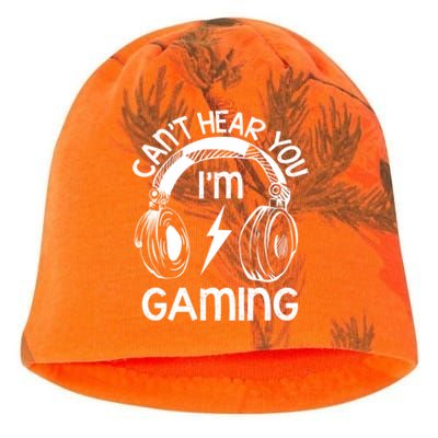 Vintage Gamer Idea Can't Hear You I'm Gaming Gift Kati - Camo Knit Beanie