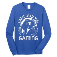 Vintage Gamer Idea Can't Hear You I'm Gaming Gift Long Sleeve Shirt