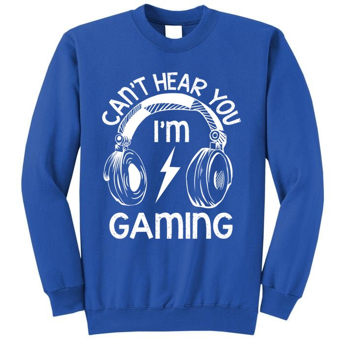 Vintage Gamer Idea Can't Hear You I'm Gaming Gift Sweatshirt