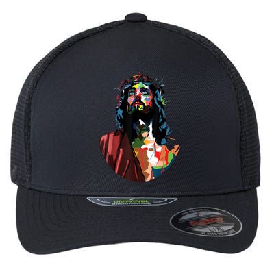 Vintage Got King Jesus Christ Sweet Face Image Flexfit Unipanel Trucker Cap