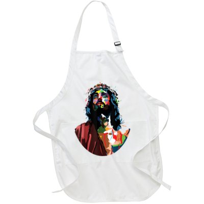 Vintage Got King Jesus Christ Sweet Face Image Apron