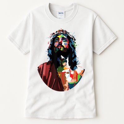 Vintage Got King Jesus Christ Sweet Face Image Tall T-Shirt