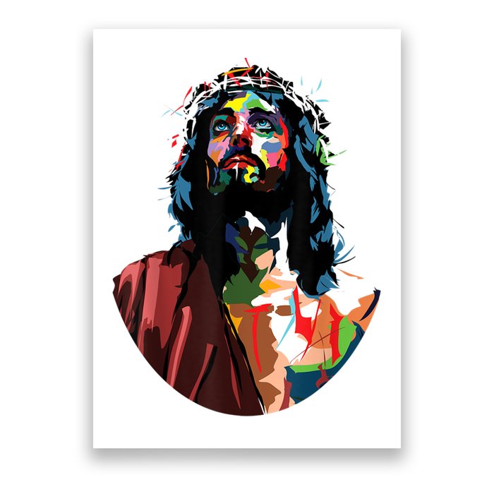 Vintage Got King Jesus Christ Sweet Face Image Poster