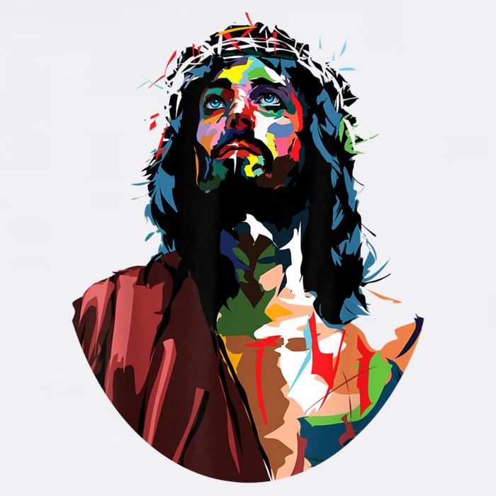 Vintage Got King Jesus Christ Sweet Face Image Poster