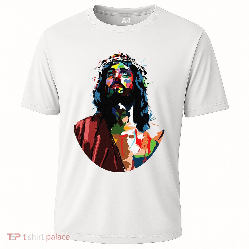 Vintage Got King Jesus Christ Sweet Face Image Performance Shirt