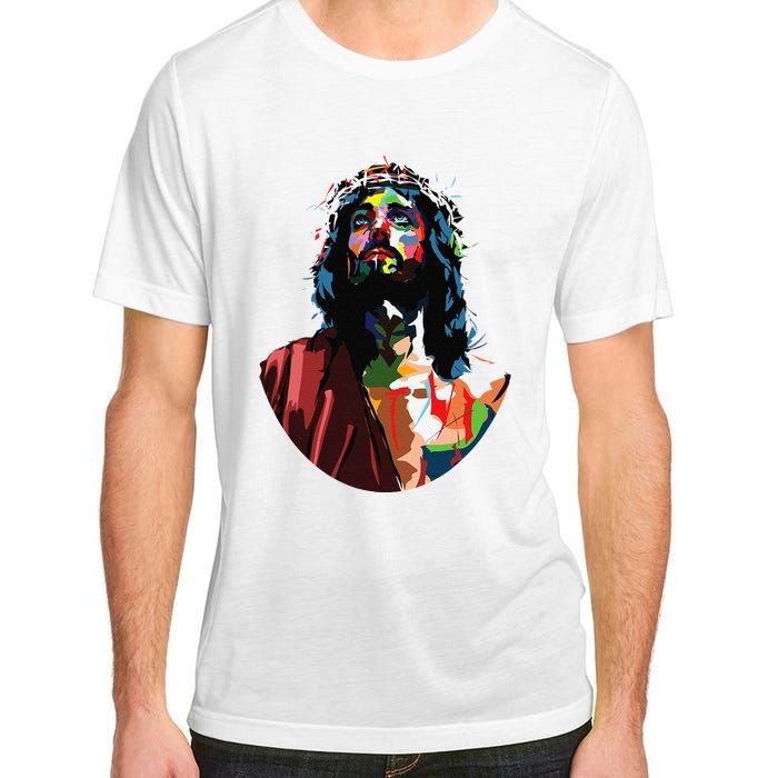 Vintage Got King Jesus Christ Sweet Face Image Adult ChromaSoft Performance T-Shirt