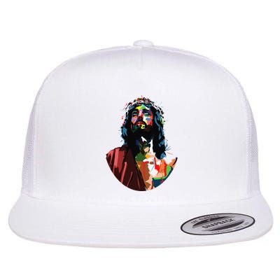 Vintage Got King Jesus Christ Sweet Face Image Flatbill Hat