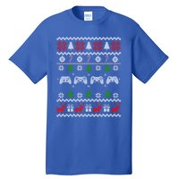 Video Game Lover Ugly Christmas Sweater Sport Player Xmas Gift Tall T-Shirt