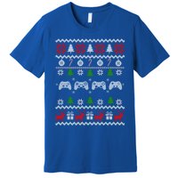 Video Game Lover Ugly Christmas Sweater Sport Player Xmas Gift Premium T-Shirt