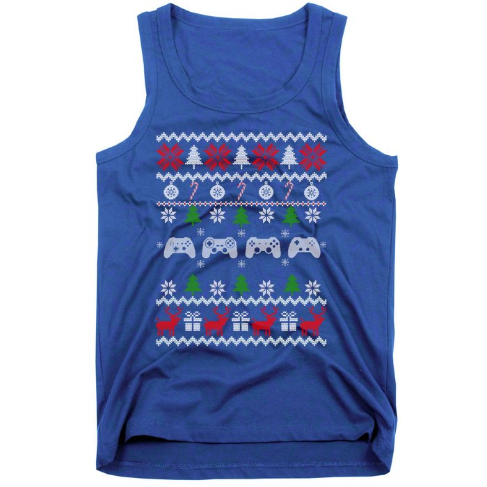 Video Game Lover Ugly Christmas Sweater Sport Player Xmas Gift Tank Top