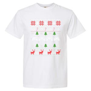 Video Game Lover Ugly Christmas Sweater Sport Player Xmas Gift Garment-Dyed Heavyweight T-Shirt