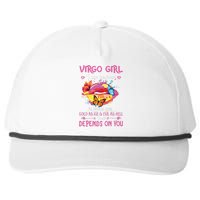 Virgo Girl Lips August September Queen Cool Birthday Zodiac Snapback Five-Panel Rope Hat