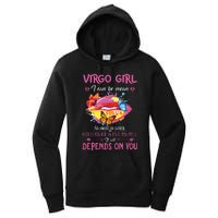 Virgo Girl Lips August September Queen Cool Birthday Zodiac Women's Pullover Hoodie