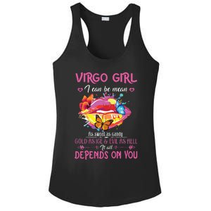 Virgo Girl Lips August September Queen Cool Birthday Zodiac Ladies PosiCharge Competitor Racerback Tank