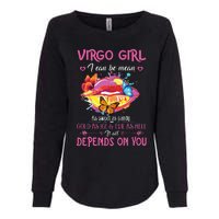 Virgo Girl Lips August September Queen Cool Birthday Zodiac Womens California Wash Sweatshirt