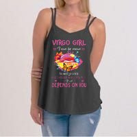 Virgo Girl Lips August September Queen Cool Birthday Zodiac Women's Strappy Tank