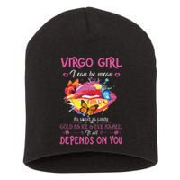 Virgo Girl Lips August September Queen Cool Birthday Zodiac Short Acrylic Beanie