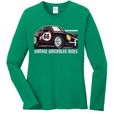 Vintage German LuftgeküHlt Aircooled Classic Car Guy Ladies Long Sleeve Shirt