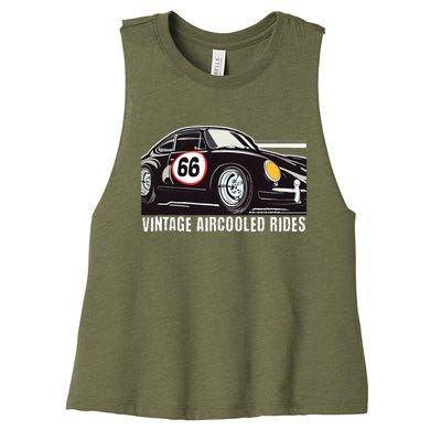 Vintage German LuftgeküHlt Aircooled Classic Car Guy Women's Racerback Cropped Tank