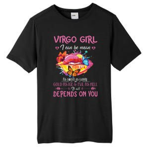 Virgo Girl Lips August September Queen Cool Birthday Zodiac Tall Fusion ChromaSoft Performance T-Shirt