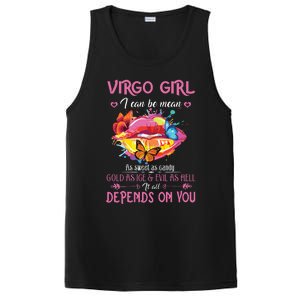 Virgo Girl Lips August September Queen Cool Birthday Zodiac PosiCharge Competitor Tank