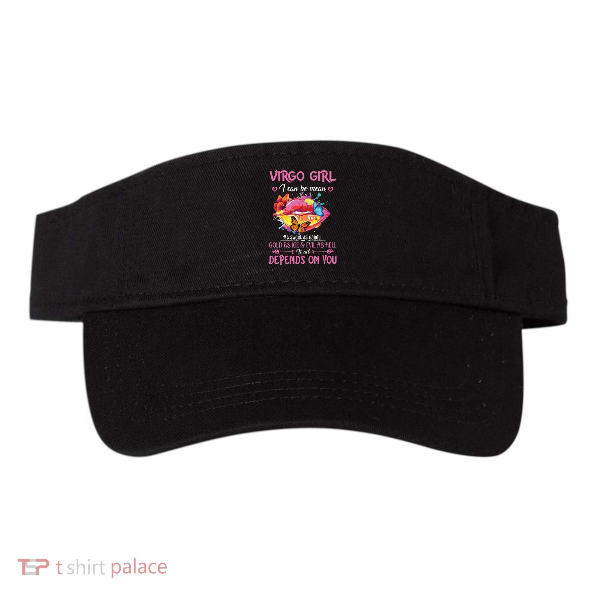 Virgo Girl Lips August September Queen Cool Birthday Zodiac Visor