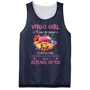 Virgo Girl Lips August September Queen Cool Birthday Zodiac Mesh Reversible Basketball Jersey Tank