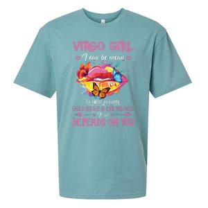 Virgo Girl Lips August September Queen Cool Birthday Zodiac Sueded Cloud Jersey T-Shirt