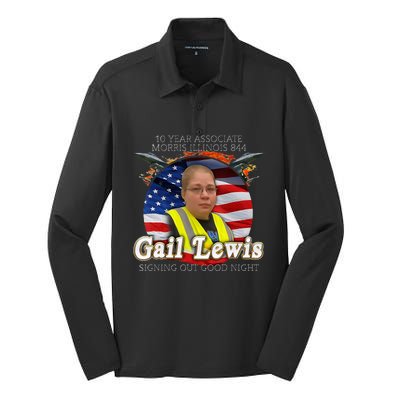 Viral Gail Lewis  Silk Touch Performance Long Sleeve Polo