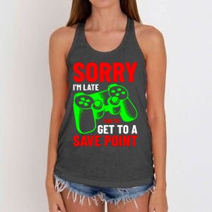 Video Game Lover Gaming T Women's Knotted Racerback Tank