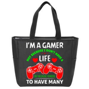 Video Game Lover Gaming T Zip Tote Bag