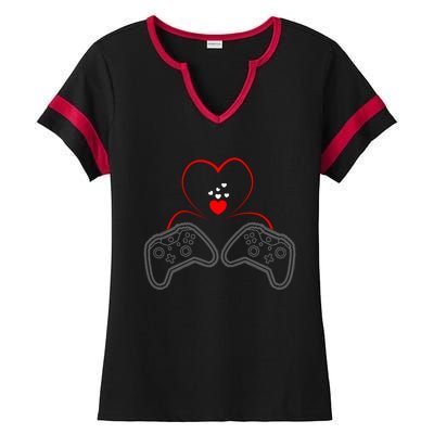 Video Game Lover Gaming T Ladies Halftime Notch Neck Tee