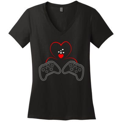 Video Game Lover Gaming T Women's V-Neck T-Shirt