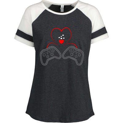 Video Game Lover Gaming T Enza Ladies Jersey Colorblock Tee