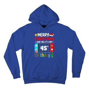 Video Game Lover Merry Christmas Yes ItS My 45th Birthday Gift Hoodie