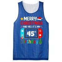 Video Game Lover Merry Christmas Yes ItS My 45th Birthday Gift Mesh Reversible Basketball Jersey Tank