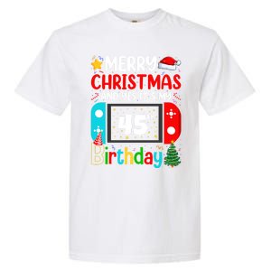 Video Game Lover Merry Christmas Yes ItS My 45th Birthday Gift Garment-Dyed Heavyweight T-Shirt