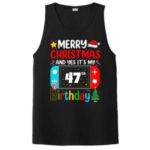 Video Game Lover Merry Christmas Yes ItS My 47th Birthday Gift PosiCharge Competitor Tank