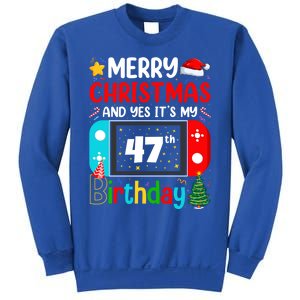 Video Game Lover Merry Christmas Yes ItS My 47th Birthday Gift Sweatshirt