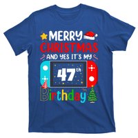 Video Game Lover Merry Christmas Yes ItS My 47th Birthday Gift T-Shirt