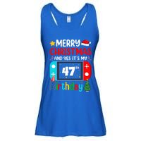 Video Game Lover Merry Christmas Yes ItS My 47th Birthday Gift Ladies Essential Flowy Tank