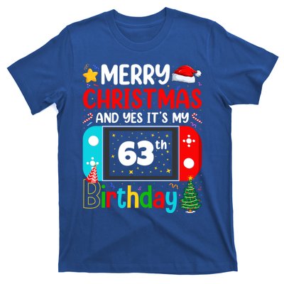 Video Game Lover Merry Christmas Yes ItS My 63th Birthday Gift T-Shirt