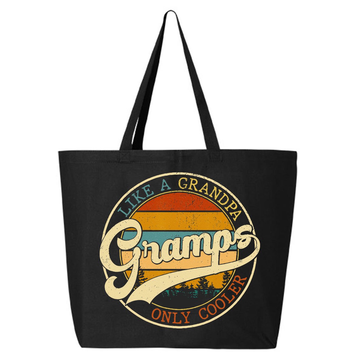Vintage Gramps Like A Grandpa Only Cooler For Father Day 25L Jumbo Tote