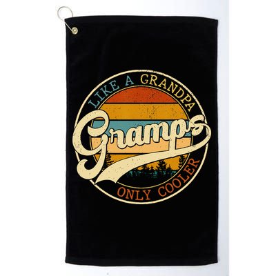 Vintage Gramps Like A Grandpa Only Cooler For Father Day Golf Towel