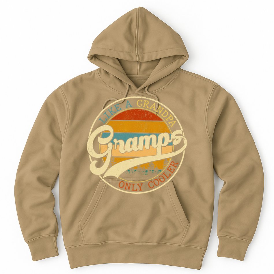 Vintage Gramps Like A Grandpa Only Cooler For Father Day Hoodie