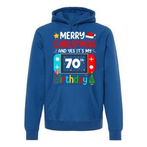 Video Game Lover Merry Christmas Yes ItS My 70th Birthday Gift Premium Hoodie