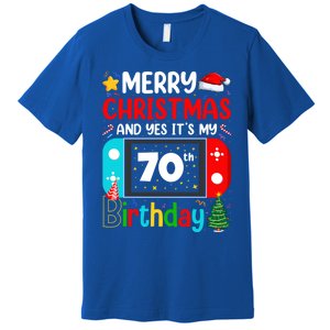 Video Game Lover Merry Christmas Yes ItS My 70th Birthday Gift Premium T-Shirt