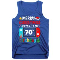 Video Game Lover Merry Christmas Yes ItS My 70th Birthday Gift Tank Top