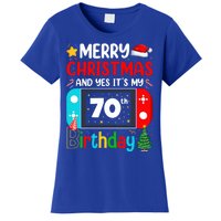 Video Game Lover Merry Christmas Yes ItS My 70th Birthday Gift Women's T-Shirt